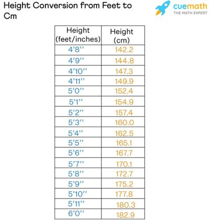 5.3 cm to feet and inches